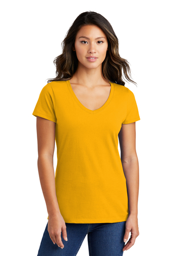 Port & Company Ladies Fan Favorite 4.5-ounce, 100% Cotton  V-Neck T-shirt